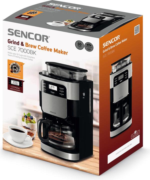 Immagine prodotto Sencor Caffettiera SCE 7000BK in nero e argento