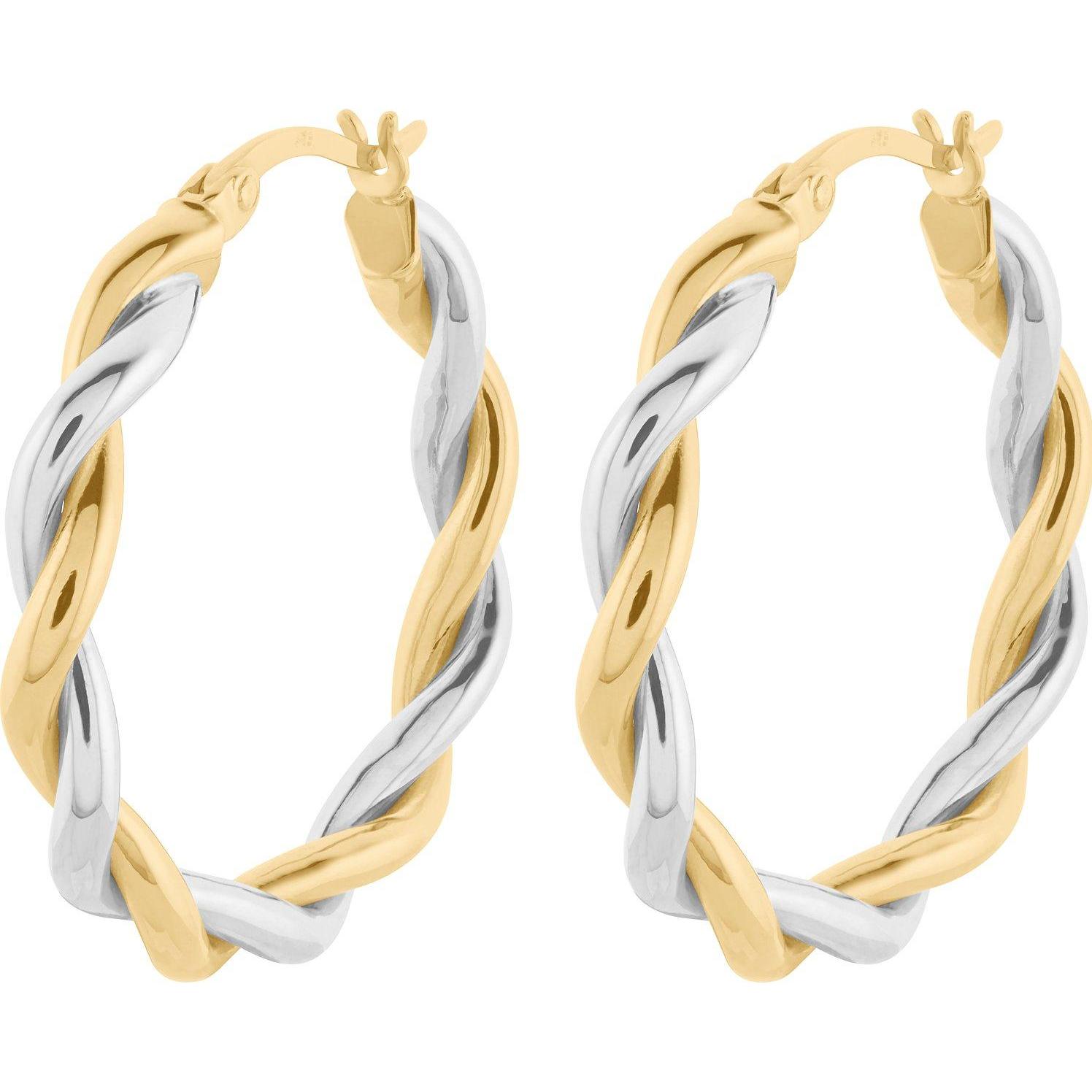 Christ, Ohrringe, Creolen, (375er Gelbgold, 375er Weissgold)