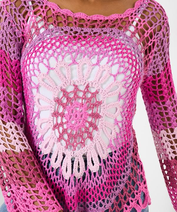 Produktbild Joe Browns Crochet Long Sleeve Scoop Neck Jumper (L)