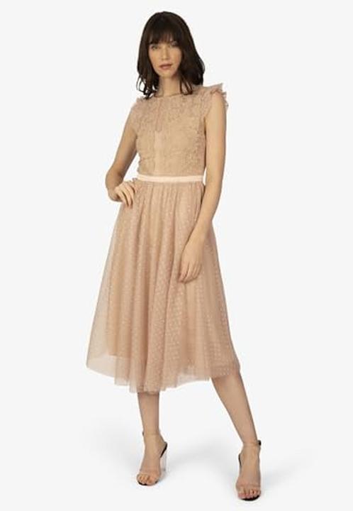 Actual product image Apart Fashion Special Occasion Dress with Flounce Sleeves and Curled Waistband (38)
