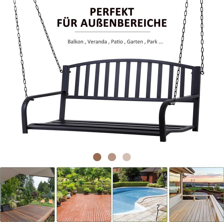 Immagine prodotto Outsunny Panca a dondolo a 2 posti