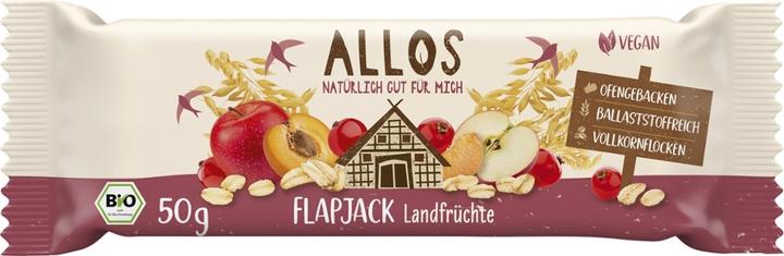 Produktbild Allos Bio Hafer Flapjack Landfrüchte 50 g (50 g, 1 Stk.)
