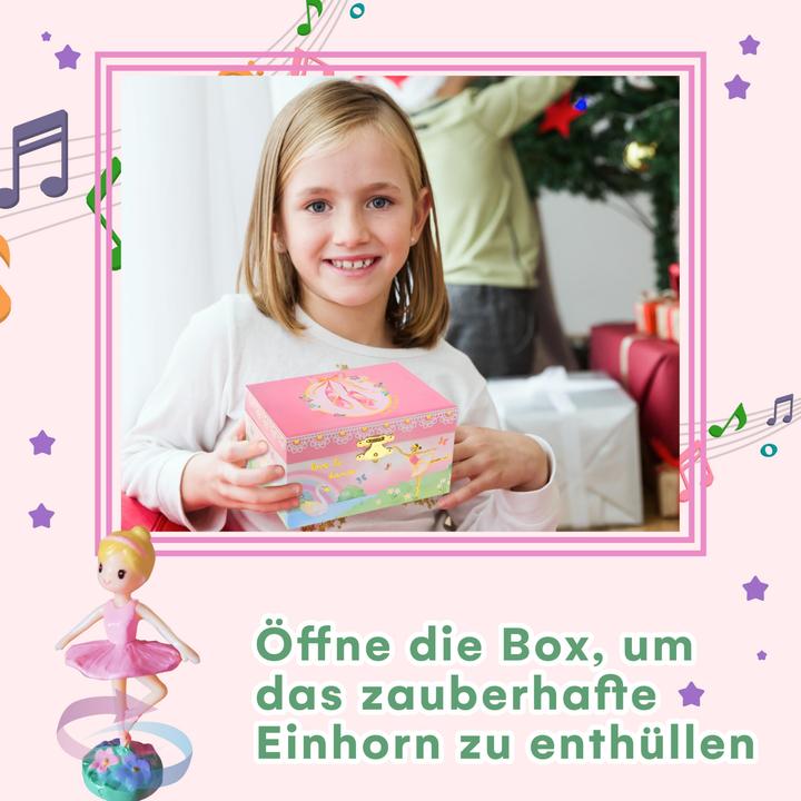 Produktbild Only-Bags.Store Schmuckkästchen mit sich drehender Ballerina Spieluhr Ballerina
