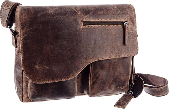 Actual product image Greenland Nature Montana shoulder bag II leather 35 cm