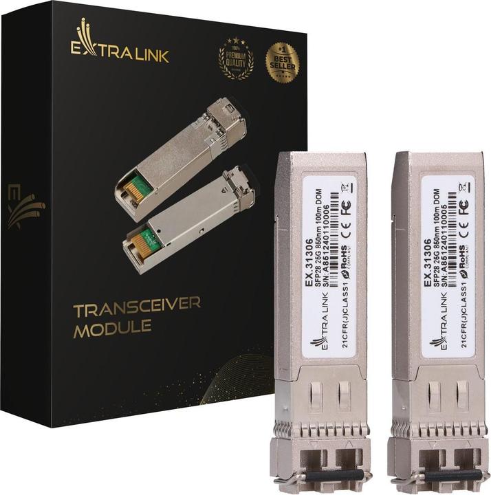 Extralink SFP28 | SFP28 Módulo |, LC/UPC Duplex, 850nm,, multi mode, DOM