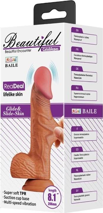 Produktbild Baile - Catoblepas Realistischer Vibrator 20,6 cm Flesh Fernbedienung