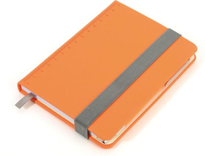 Troika SLIMPAD A6 Notizblock inkl. Kugelschreiber SLIM, orange (A6, Gepunktet, Harter Einband)