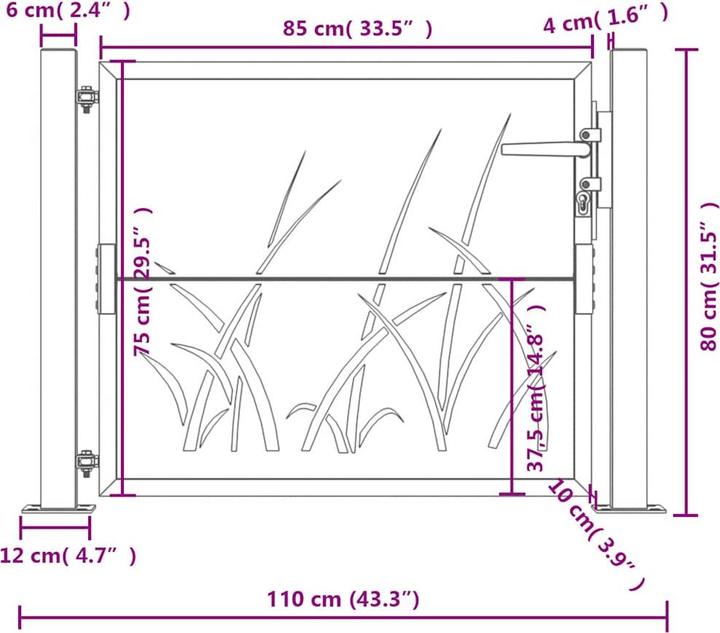 Image du produit vidaXL Gartentor