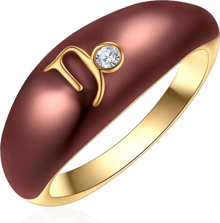 Immagine prodotto Glanzstücke München Anello da donna segno zodiacale Capricorno - 35960 (50, 925 Argento)