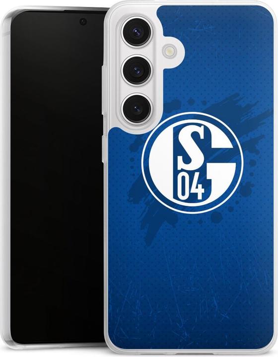 Produktbild DeinDesign Slim Case für Samsung Galaxy S24 Silikon Hülle Ultra Dünn Handyhülle Bundesliga FC Schalke 04 (Samsung Galaxy S24)