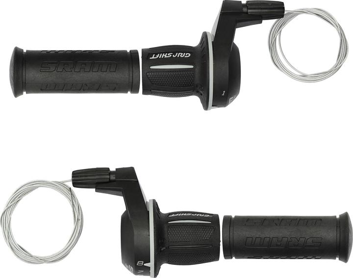 Actual product image Sram Paire de Commandes de Vitesses 3.0 MICRO 3x8V Grip Shift Poi