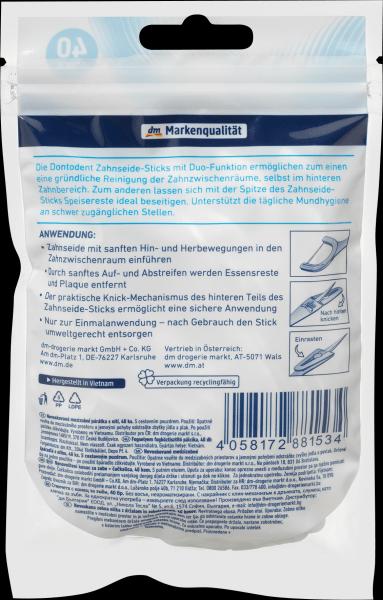 Produktbild dm Dontodent Zahnseidesticks