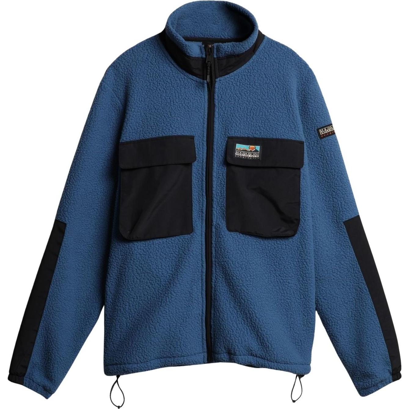 Napapijri, Herren, Pullover, sweatshirt t-step fz, Blau, (M)