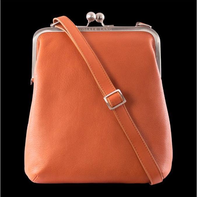 Volker Lang Bügeltasche Lola cognac matt