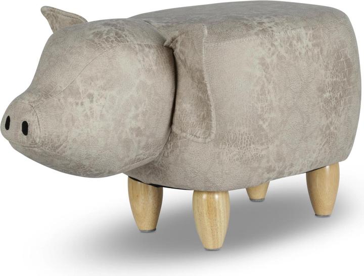 Produktbild Zoosy Hocker Schwein Ernie Grau (Kinderstuhl)