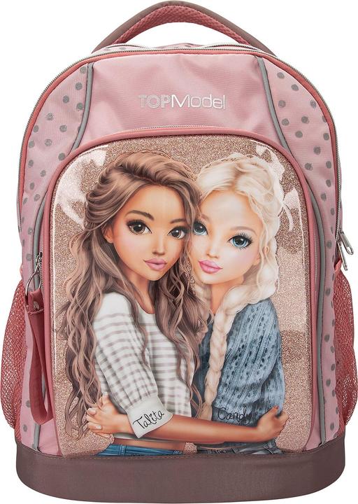 Image du produit Top Model Topmodel - School Backpack DOTS - Rosé with Grey Dots