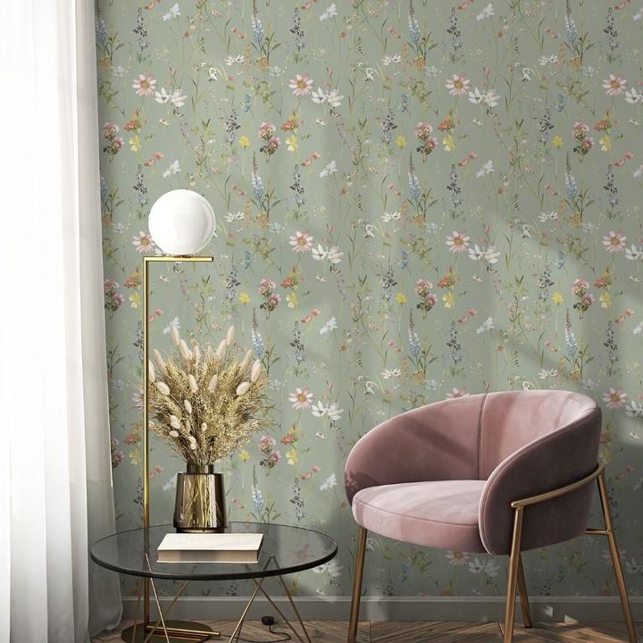 Actual product image World of Wallpaper Elsie Floral Textured Wallpaper