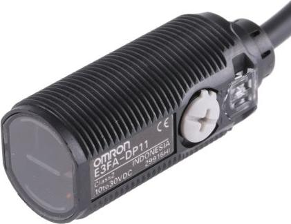 Produktbild Omron Industrial Automation M18 sensor diffuse 100mm PNP 2m