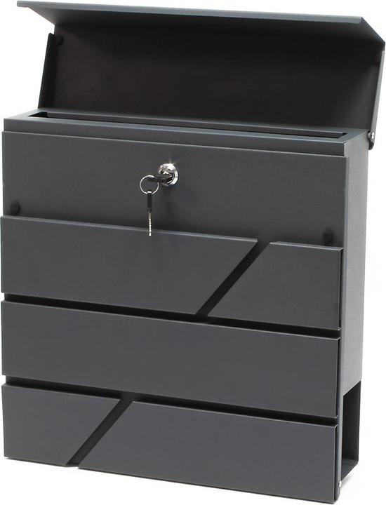 Actual product image Wiltec Design Mailbox V14 Letterbox Postbox Pillar Letter Mail Post Box