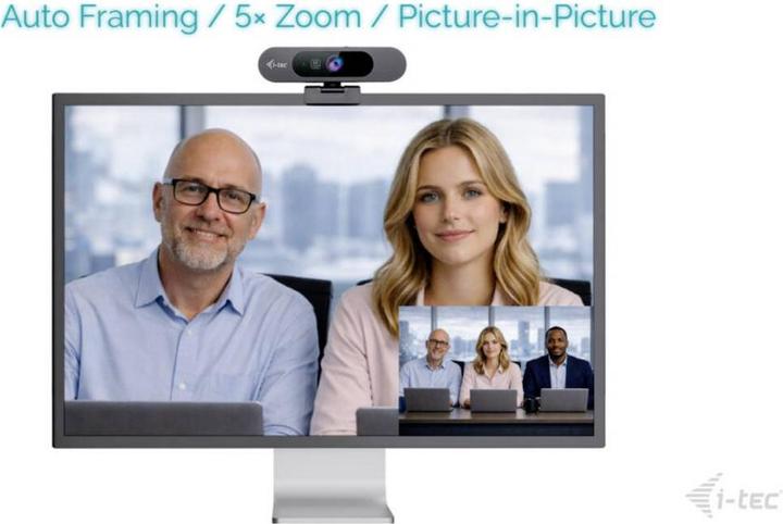 Produktbild i-tec SOLOMON PRO 900 4K Webcam AI Auto Framing (8.29 Mpx)