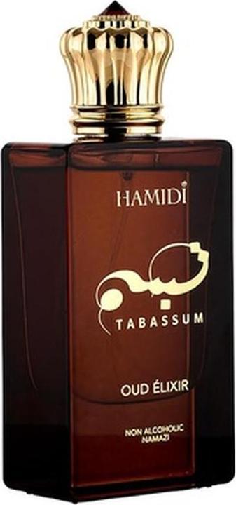 Hamidi Tabassum Oud Elixir Nonalcoholic Eau De Parfum for Men 17oz (Eau de Parfum, 17 ml)