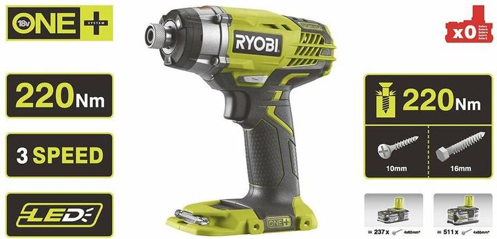 Image du produit Ryobi R18ID3-0 (Clé à chocs)