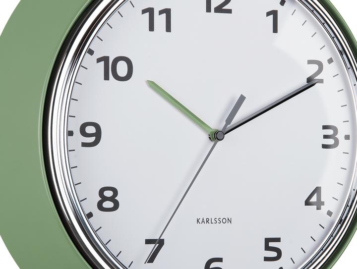 Produktbild Karlsson Wandklok Modern Retro - Groen - Ã˜34cm - Wandklok Retro (34 cm)
