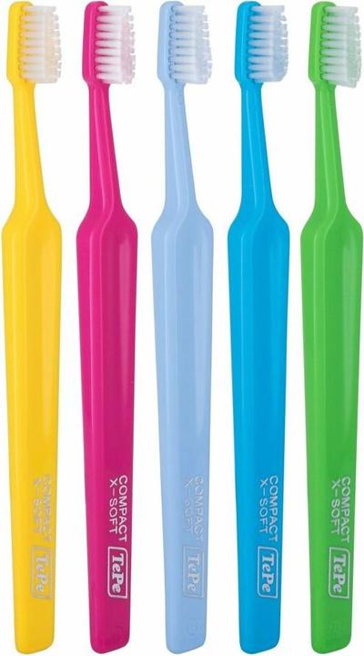 Actual product image TePe Compact X soft Toothbrush Zubna Karta aek S Extra Ma kka1 2mi Vla kny (Soft)