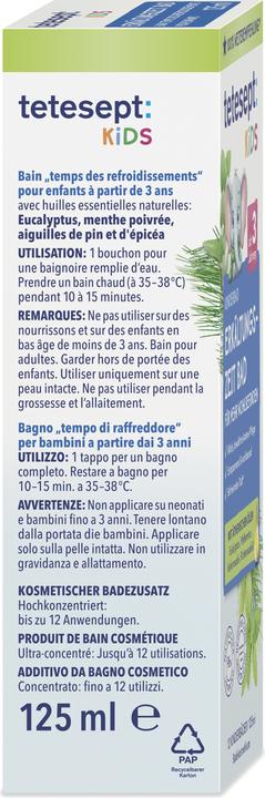 Produktbild Tetesept Kinder Erkältungszeit Bad (125 ml)