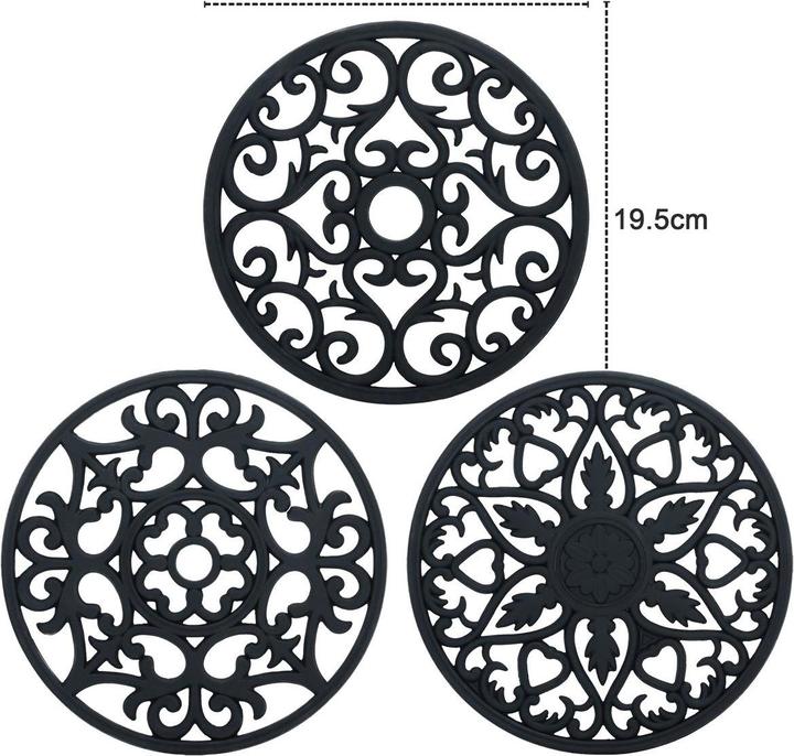 Produktbild Intirilife 3-teiliges Untersetzer Set (3 x, Pfannenuntersetzer)