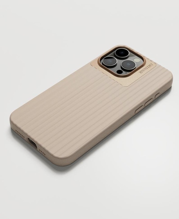 Actual product image Nudient Back Cover Bold Case iPhone 15 Pro Max Linen Beige (Apple iPhone 15 Pro Max)