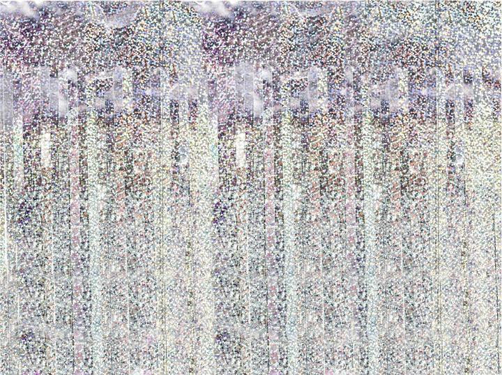 Produktbild Partydeco Partyaccessoire Vorhang 90 x 250 cm, Rosa/Silber (1 Stück)