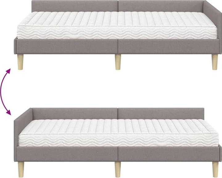 Image du produit vidaXL Eckbettgestell (100 x 200 cm)