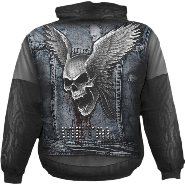 Immagine prodotto Spiral Thrash Metal Felpa con Cappuccio Adulto Unisex (S)