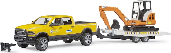 Actual product image Bruder RAM Rental Service mit Minibagger
