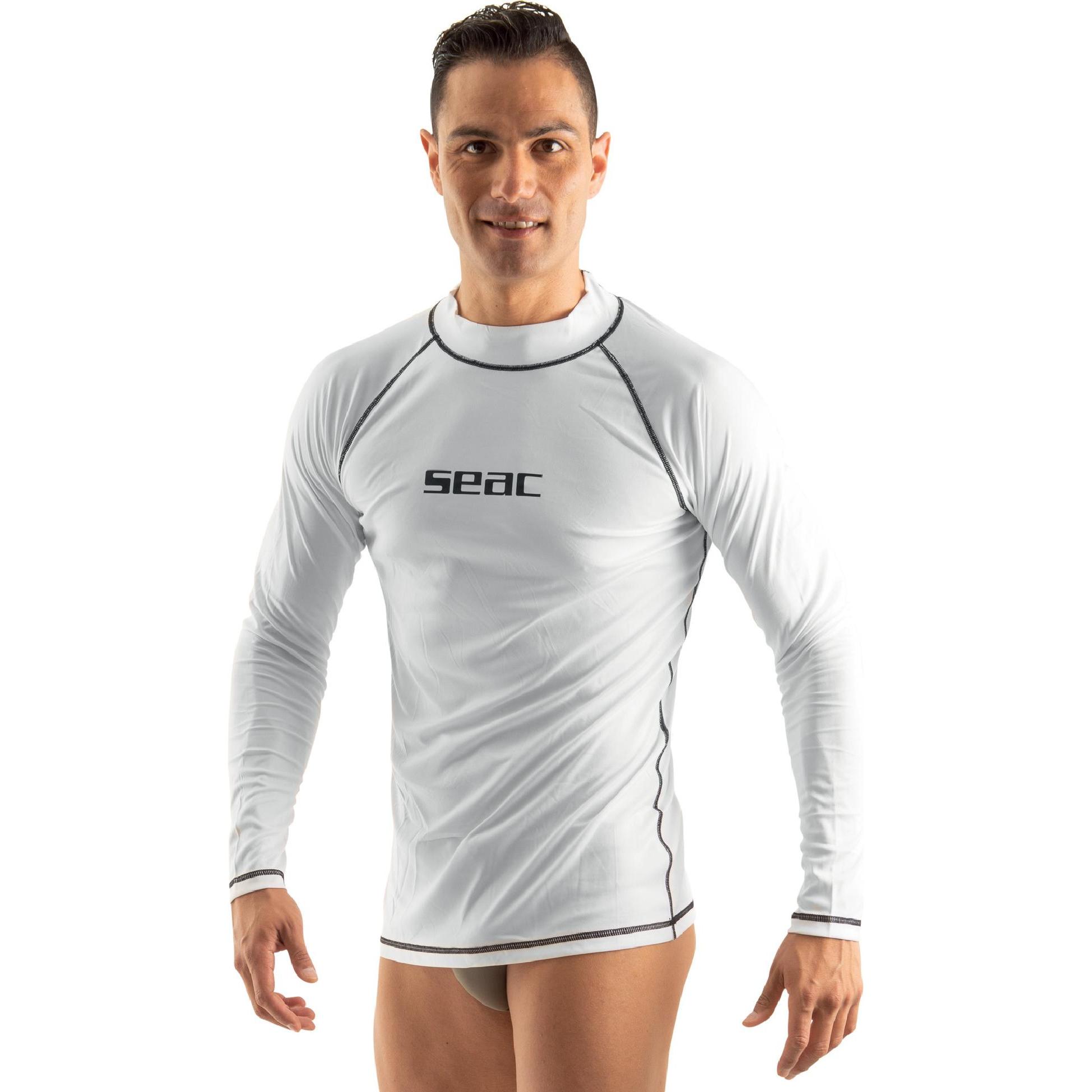 Seac, Herren, Badeshirt, T-Sun Kurz Herren, Weiss, (XXL)