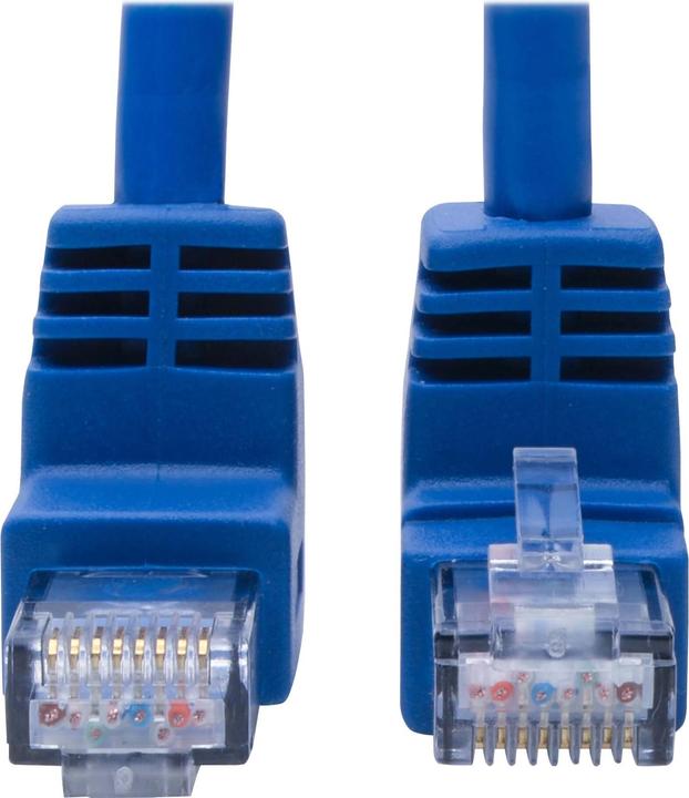 Actual product image Eaton Up/Down-Angle Cat6 Gigabit Molded UTP Ethernet Cable RJ45 Up-Angle M to RJ45 Down-An (U/UTP, CAT6, 0.91 m)