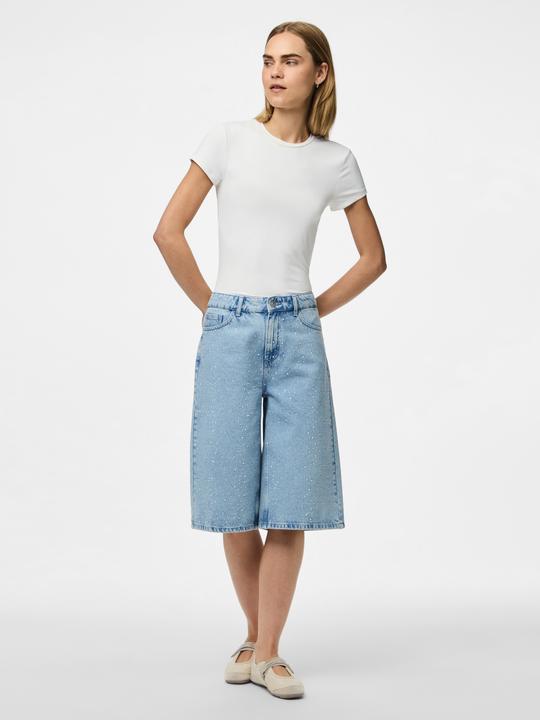 Actual product image Pieces PCNOEL MW STRASS LONG Jeansshorts (L)