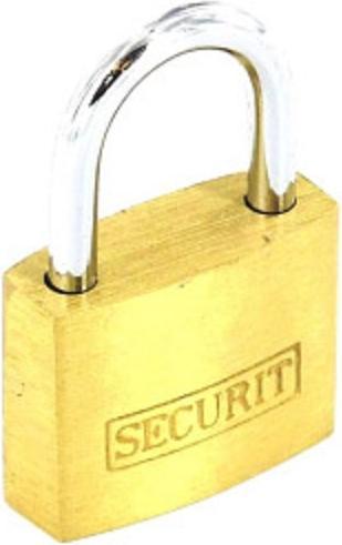 Securit Padlock brass