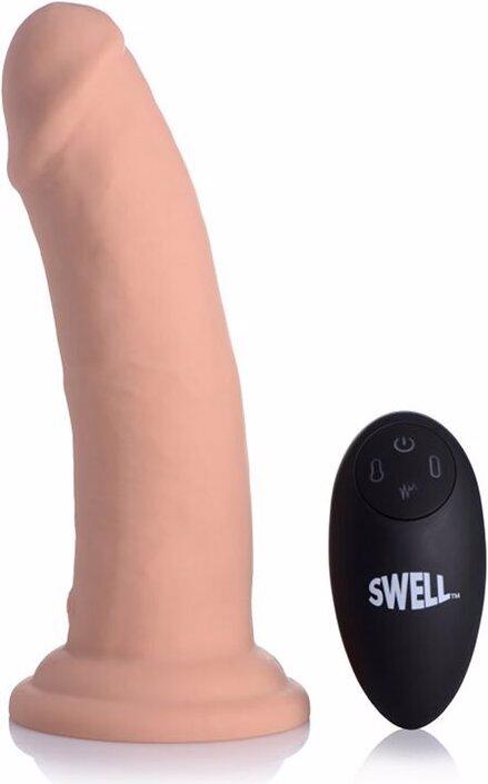 Actual product image Swell 7X Inflatable & Vibrating 7 Silicone Dildo