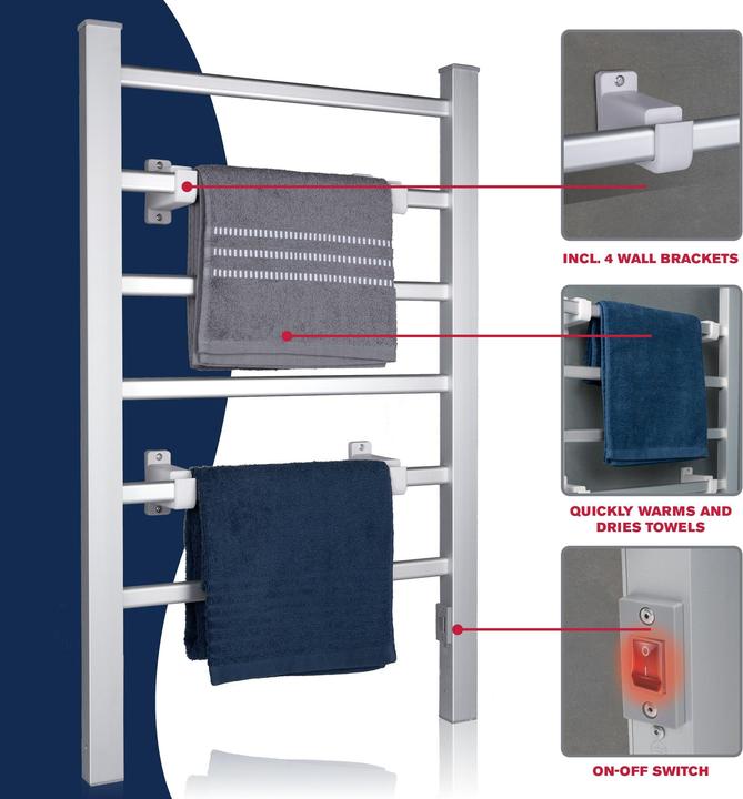 Actual product image Dirt Devil Towel rail with heating