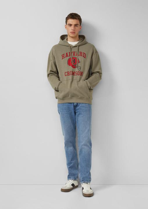 Produktbild s.Oliver Kapuzen-Sweatshirt im Modern Fit mit College-Artwork (L, S)