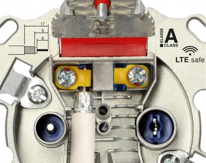 Actual product image Astro BK modem end socket (1x)