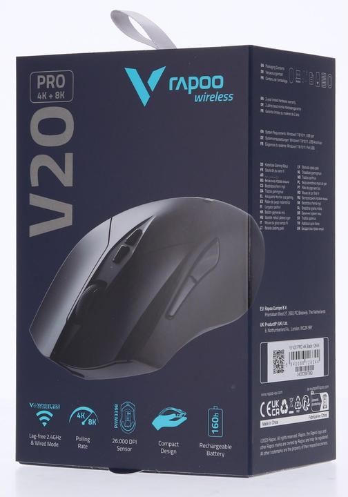 Actual product image Rapoo V20PRO 4K+8K WL GAMING MOUSE SW (Wireless)