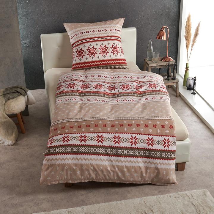 Produktbild Traumschlaf Schneeflocken (Bettwäsche Set, 135x200 cm + 80x80 cm)