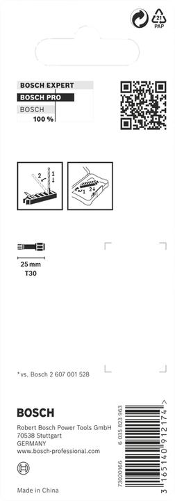 Produktbild Bosch Zubehör PRO Torx Impact Bit, T30, 25 mm, 8-tlg. (Innensechsrund TX)