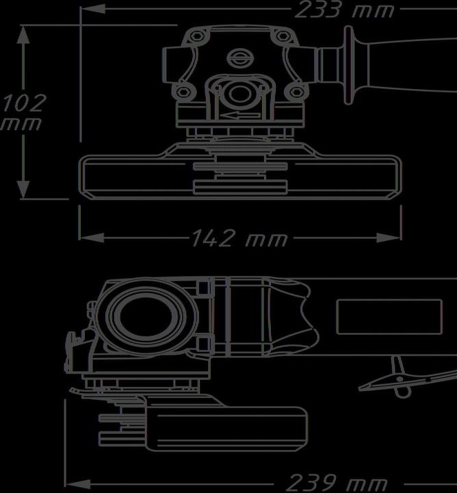 Actual product image HAZET Right-angle grinder 9033N-7 (125 mm)