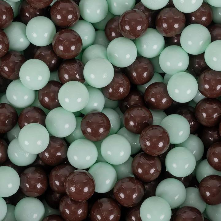 Produktbild Milkii Bällebad 90 x 30 cm mit 200 Bällen, Minze mit Schokolade