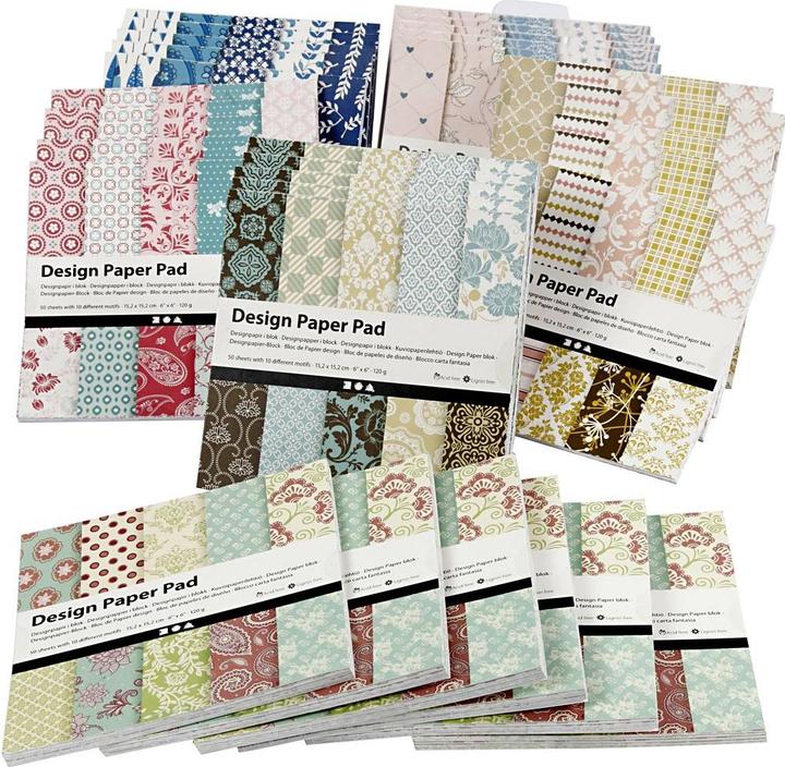 Produktbild Creativ Company Design Paper Pad (120 g/m², 10x)