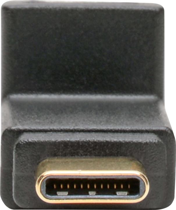 Actual product image Eaton TRIPPLITE USB-C Right Angle Adapter M/F 3.1 Gen 2 10Gbps Thunderbolt 3 Compatible 3A Rating (USB, USB-C)